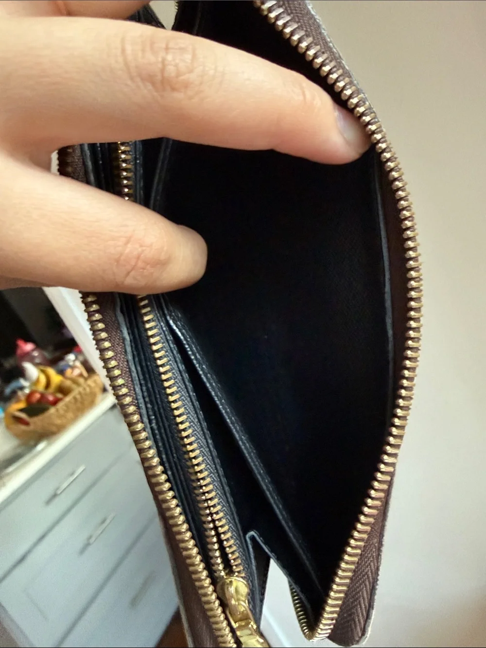 LOUIS VUITTON Giant Monogram Reverse Zippy Wallet